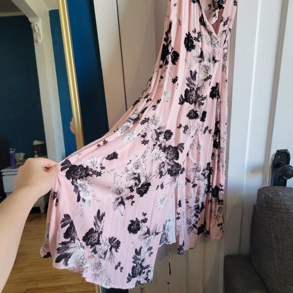 Floral Midi Wrap Dress / Small / Wedding Guest - Picture 4 of 5